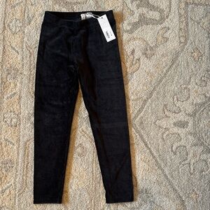 Janie and Jack Black Corduroy Leggies